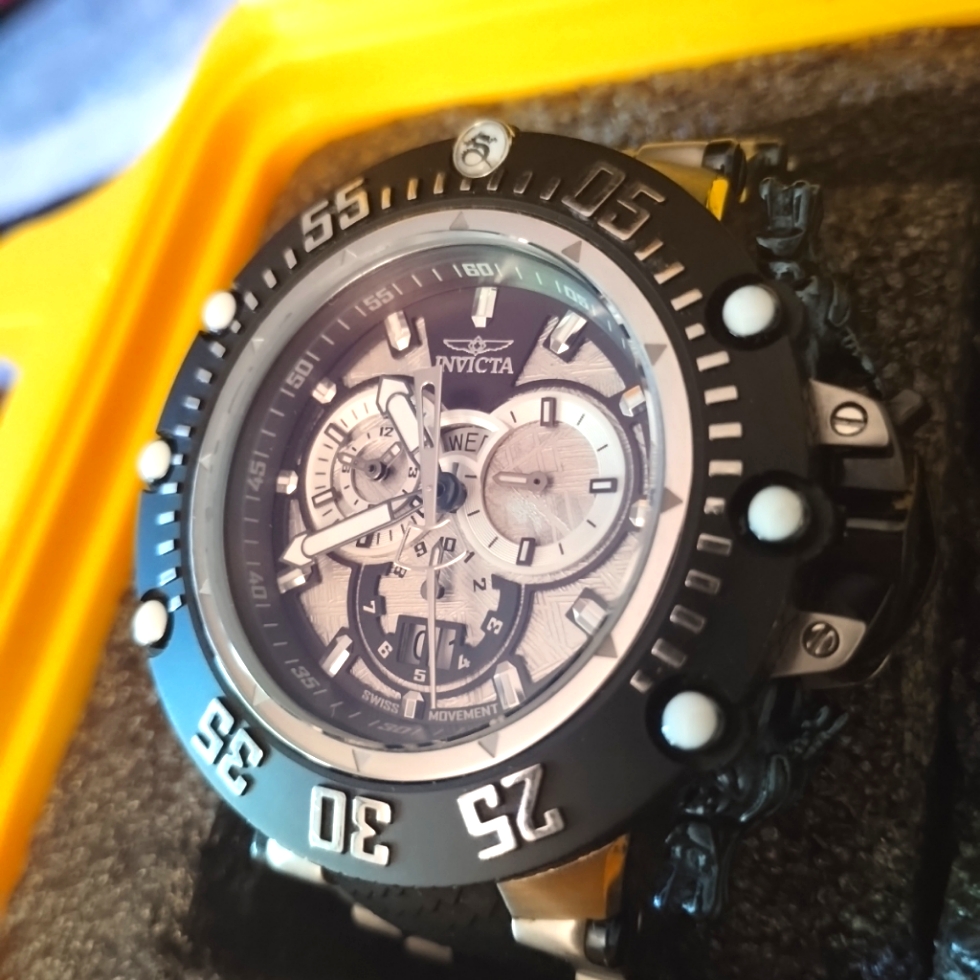 Invicta Subaqua Vii Meteorite Dial Mens Silver